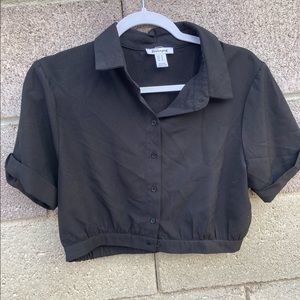 Black crop top| Crop Top Black